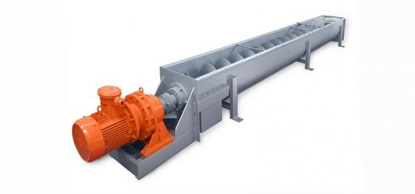 Транспортер винтовой в желобе